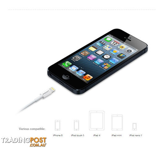 Pisen Lightning Data Transmit and Charging Cable - 1M - photo 2 of 4