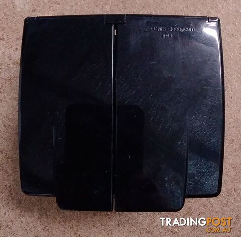 CMS 15A AUTOSWITCH INLET W/ RCD SWITCH - BLACK