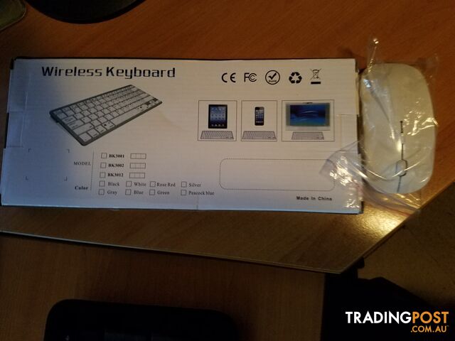 White small wireless keyboard