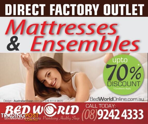 ELECTRIC QUEEN BED WITH ORTHOPEDIC MATTRESS- STOCK CLEARENCE