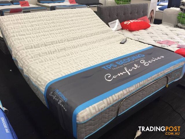 ELECTRIC QUEEN BED WITH ORTHOPEDIC MATTRESS- STOCK CLEARENCE