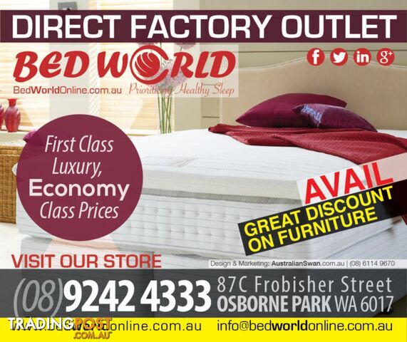 QUEEN LATEX DUAL SPRING MATTRESS- BRAND NEW