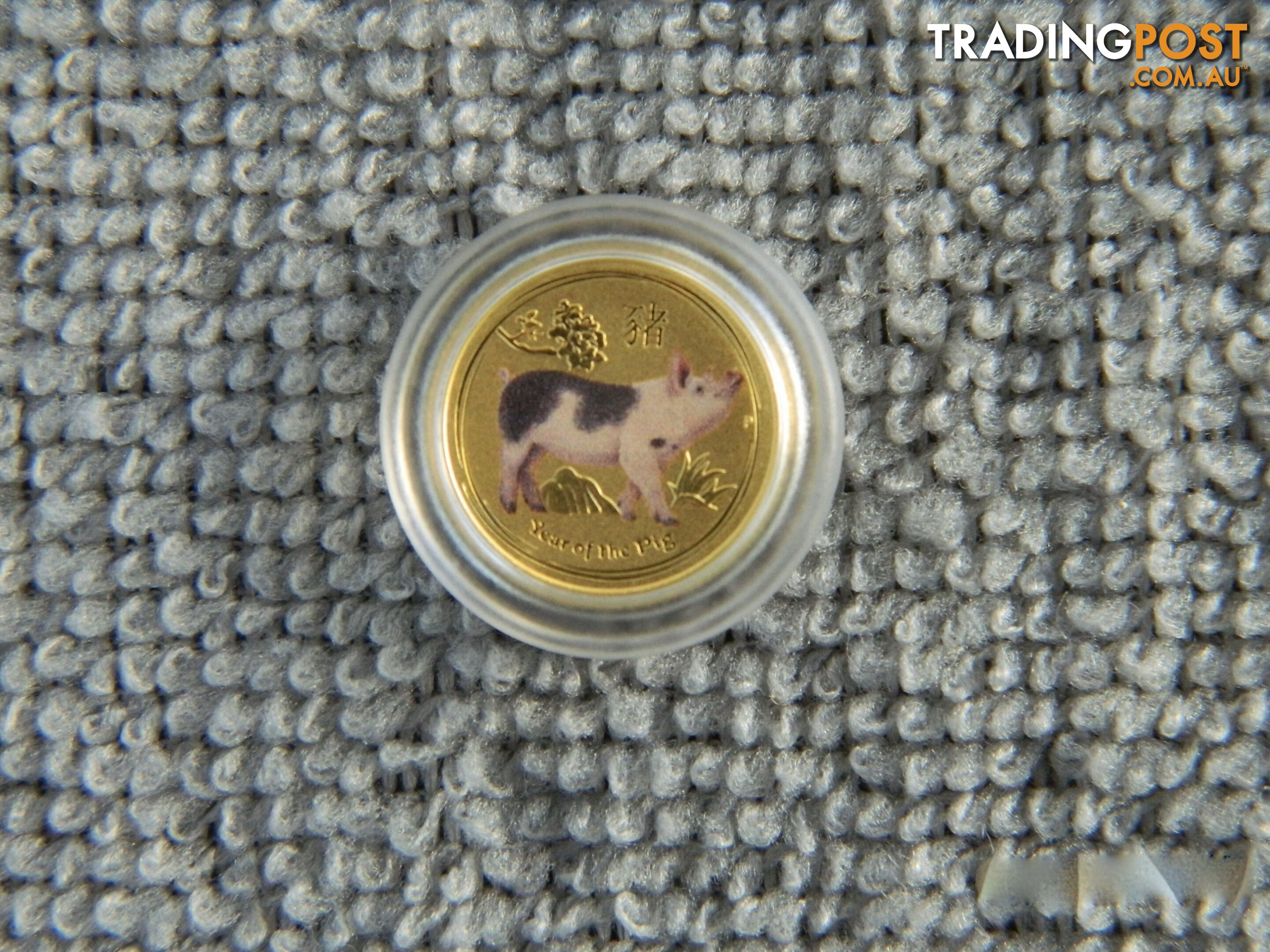 🐖 Perth Mint 1/20oz Gold Coin Coloured Lunar Year of the Pig 🐖