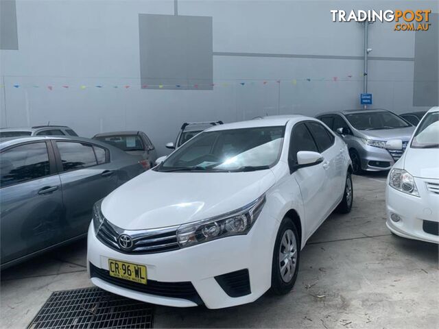 2014 TOYOTA COROLLA ASCENT ZRE172R 4D SEDAN