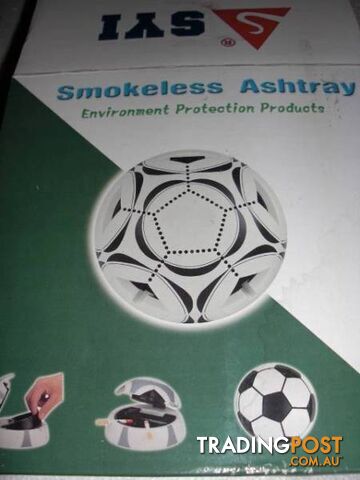 .fifa soccer ball smokless ash tray sensors activate filtered fan - photo 3 of 5