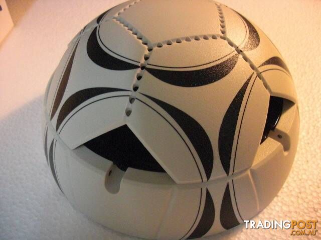 .fifa soccer ball smokless ash tray sensors activate filtered fan