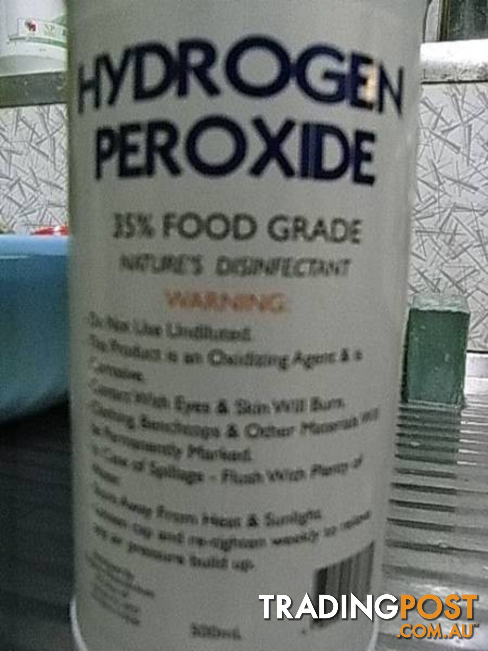 35% FOOD GRADE HYDROGEN PEROXIDE NATURES DISINFECTANT PICKUP CL