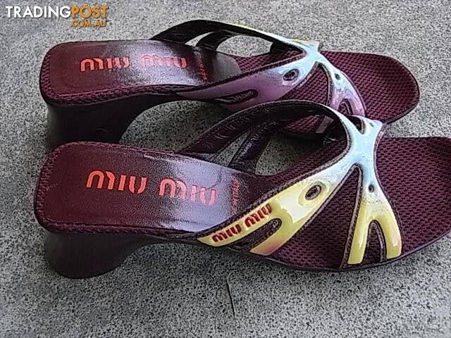 NEW MIU MIU SHOES SIZE 38.5 MADE IN ITALY PICKUP OR POSTAGE - photo 3 of 4