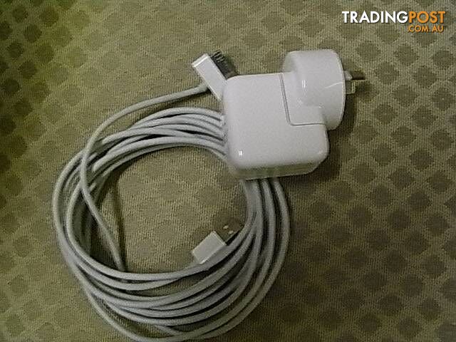 ..APPLE IPHONE IPOD CHARGER AND LONG CABLE PICKUP OR POSTAGE 4.99 - photo 2 of 2