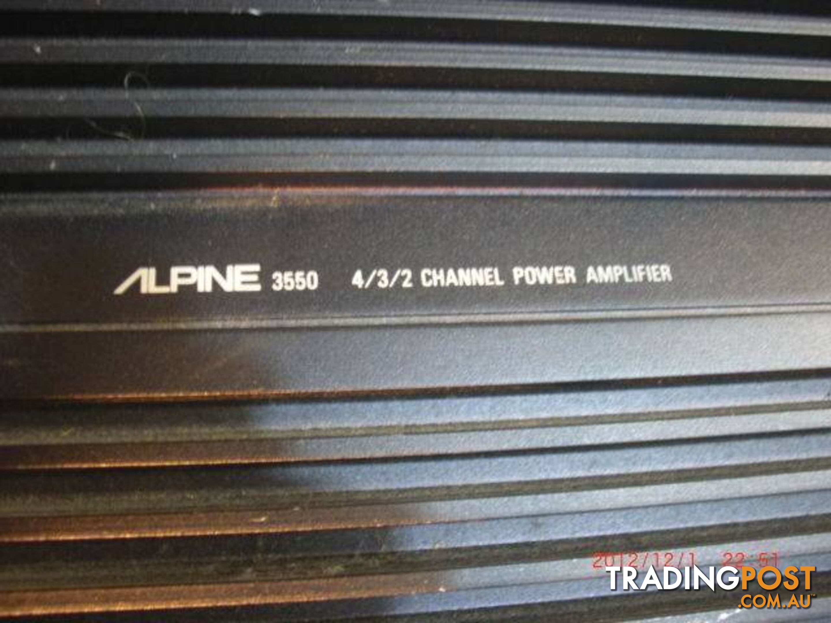 Alpine 3550 Amp Amplifier Bridgeable output PICKUP OR POSTAGE