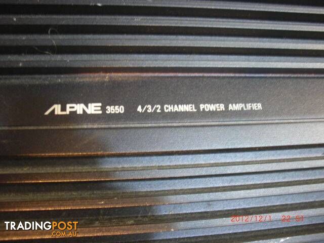 Alpine 3550 Amp Amplifier Bridgeable output PICKUP OR POSTAGE