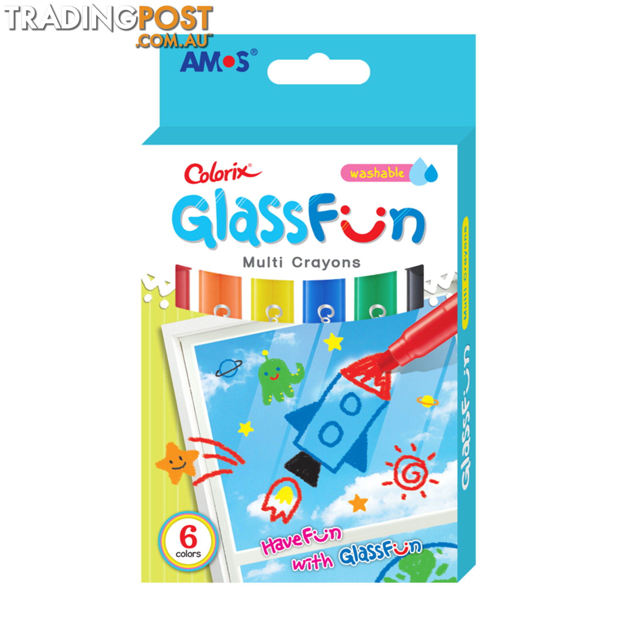 Glass Fun Colorix 6 Pack - Amos