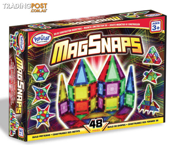 Magsnaps 48 Piece - Popular Playthings - 755828180105
