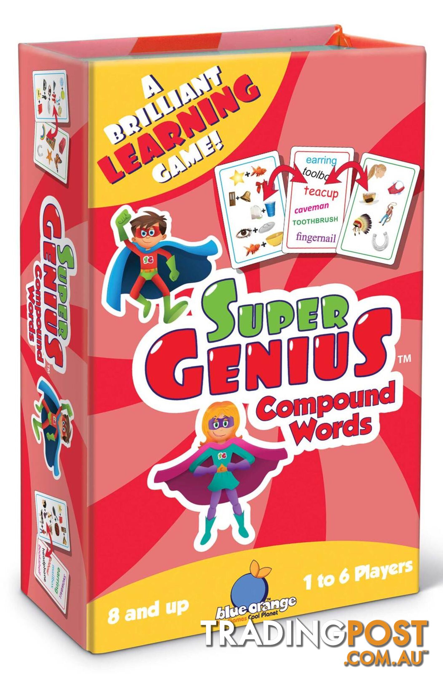 Super Genius - Compound Words - Blue Orange Games - 803979013107