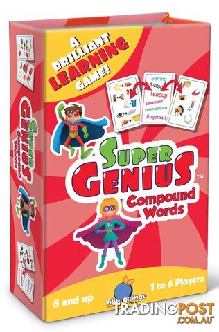 Super Genius - Compound Words - Blue Orange Games - 803979013107