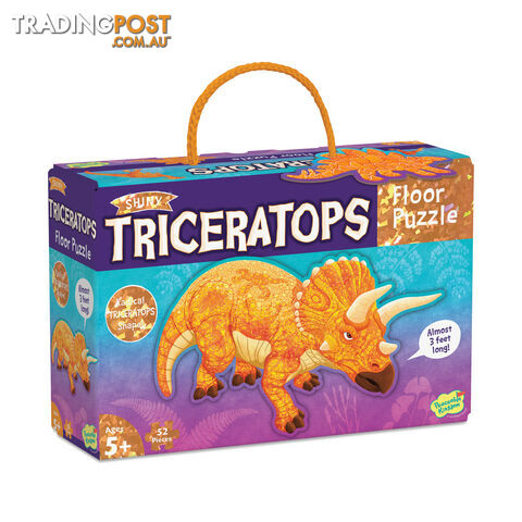 Floor Puzzle - Triceratops Shiny - Peaceable Kingdom