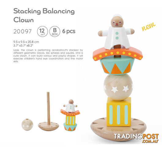Stacking Balancing Clown - Classic World