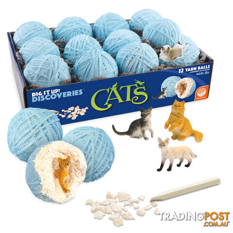 Dig It Up! Discoveries Cats - Single Clay Egg. - Mindware