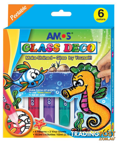 AMOS - Glass Deco 10.5ml 6 colour - Amos - 8802946500161