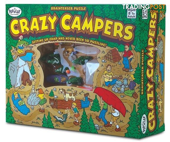 Crazy Campers - Logic Game - Popular Playthings - 755828702116