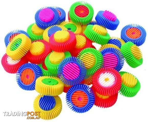 Interstar - Small Coloured Wheels - 36 piece - Interstar Construction