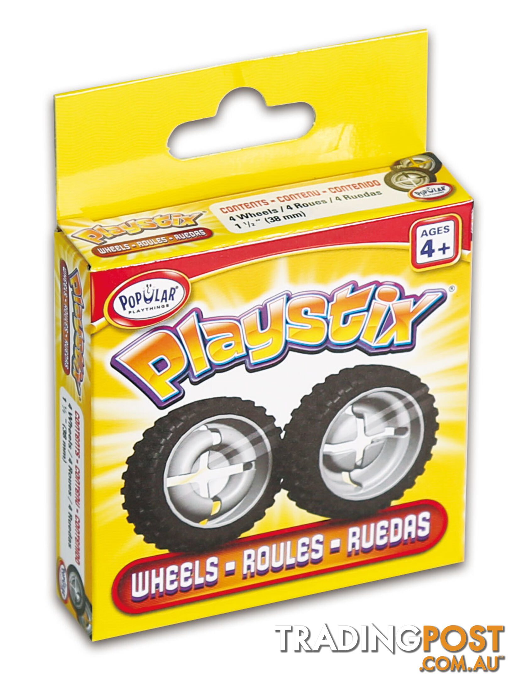 Playstix Master Wheels Set of 4 - Popular Playthings - 755828900321