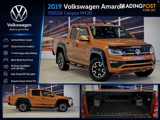 2019 VOLKSWAGEN AMAROK TDI550 CANYON 2H UTE