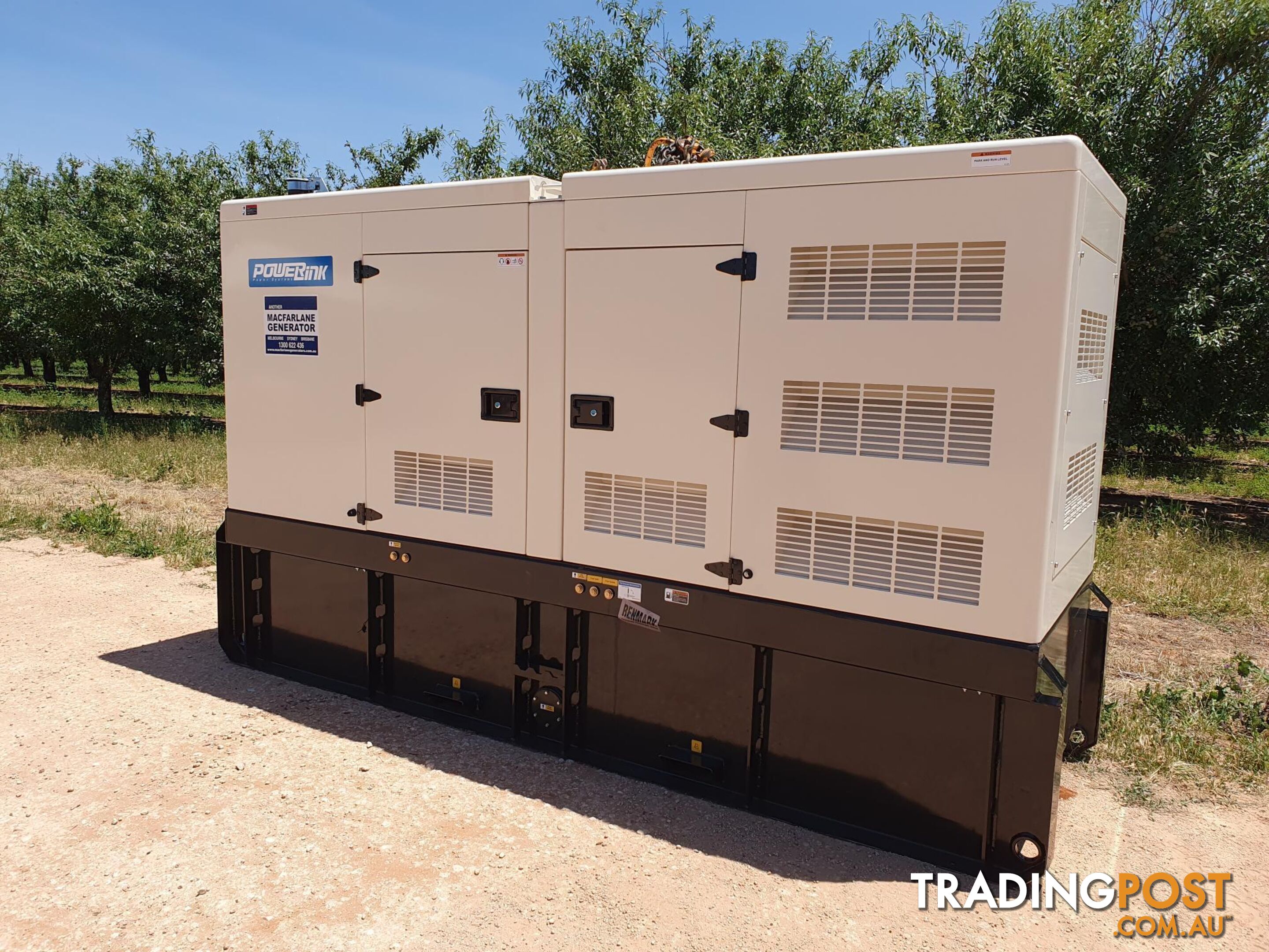 NEW 220kVA standby 3PH Powerlink enclosed generator model WPS200BS-AU