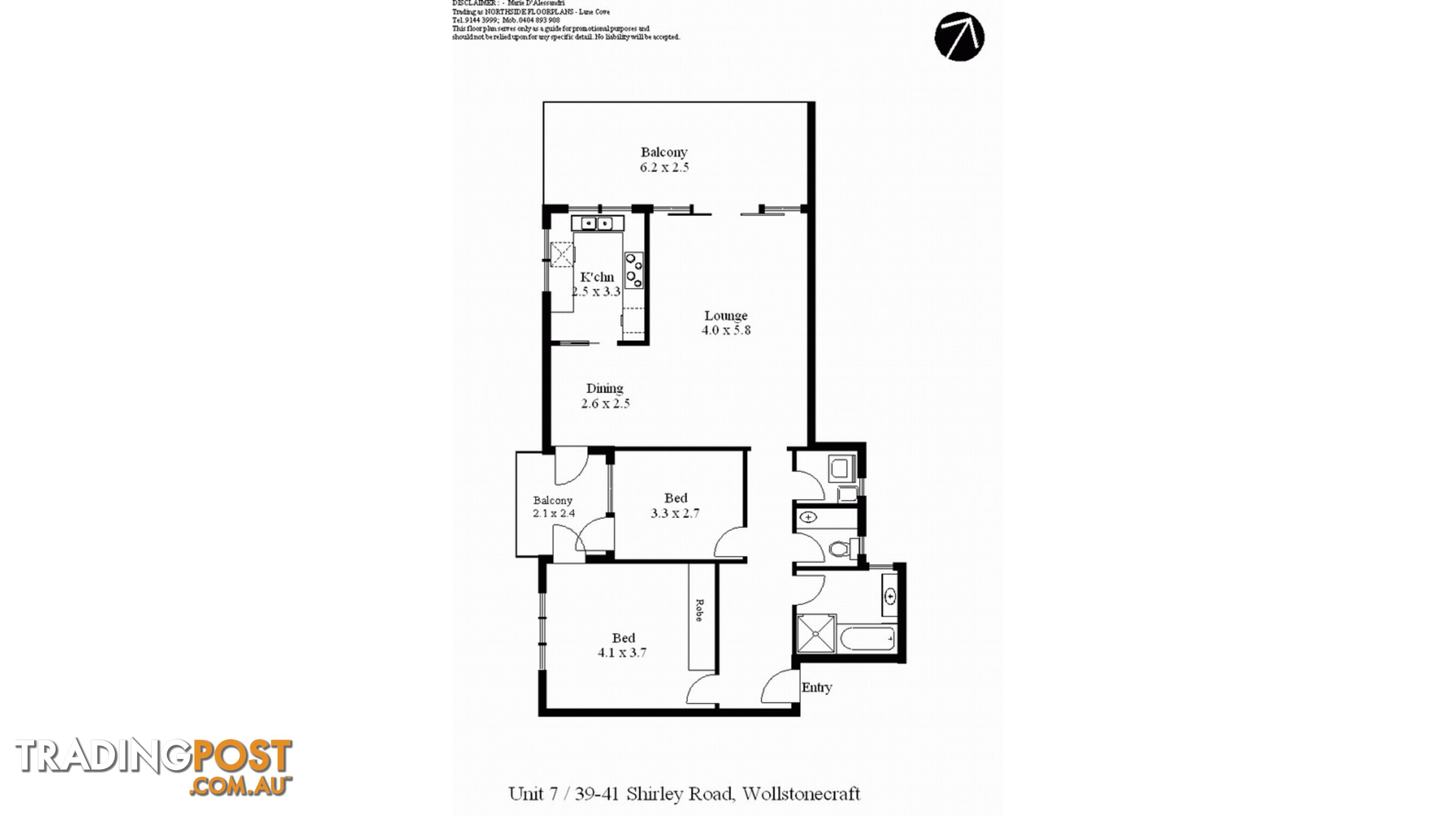 7/39-41 Shirley Road WOLLSTONECRAFT NSW 2065