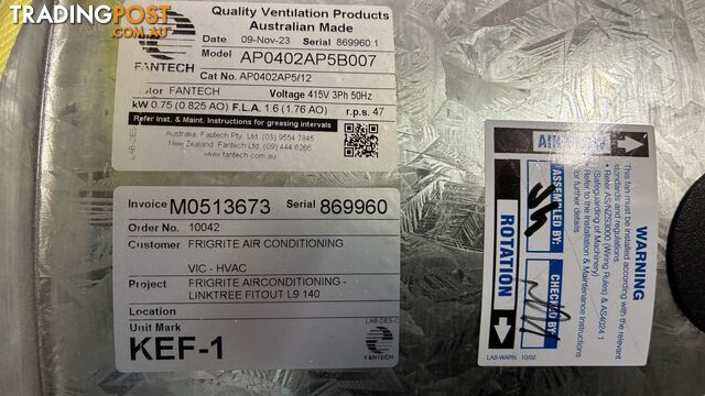 FAN FOR KITCHEN EXHAUST - photo 3 of 9