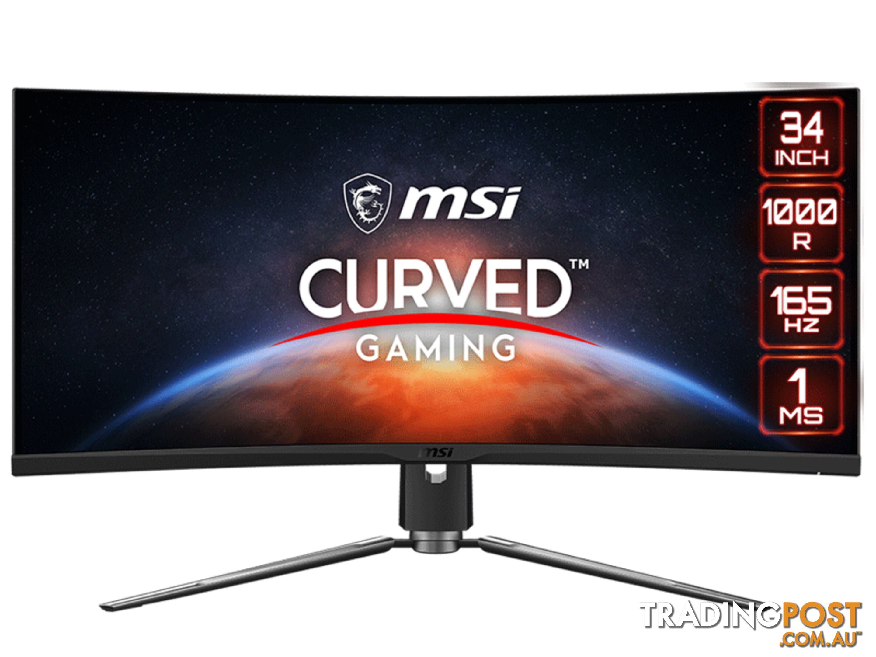 MSI MPG ARTYMIS 343CQR 34" LCD CURVED PANEL Monitor Free Shipping In Australia