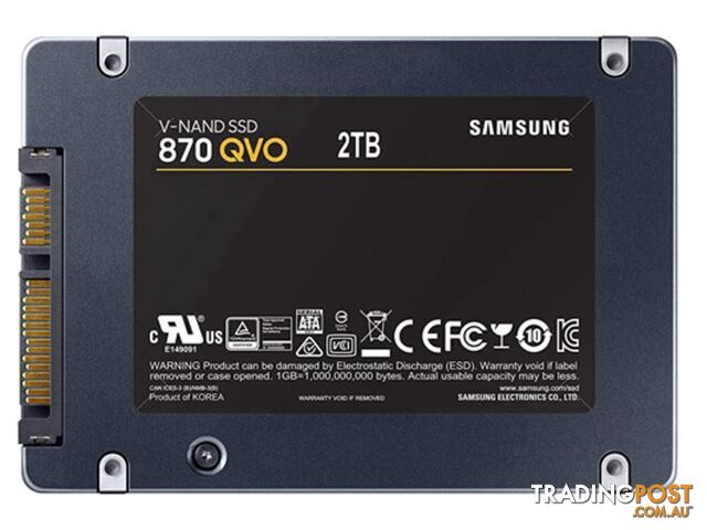 2TB Samsung MZ-77Q2T0BW 870 QVO - Samsung 2.5" SATA III SSD - Free Shipping In Australia