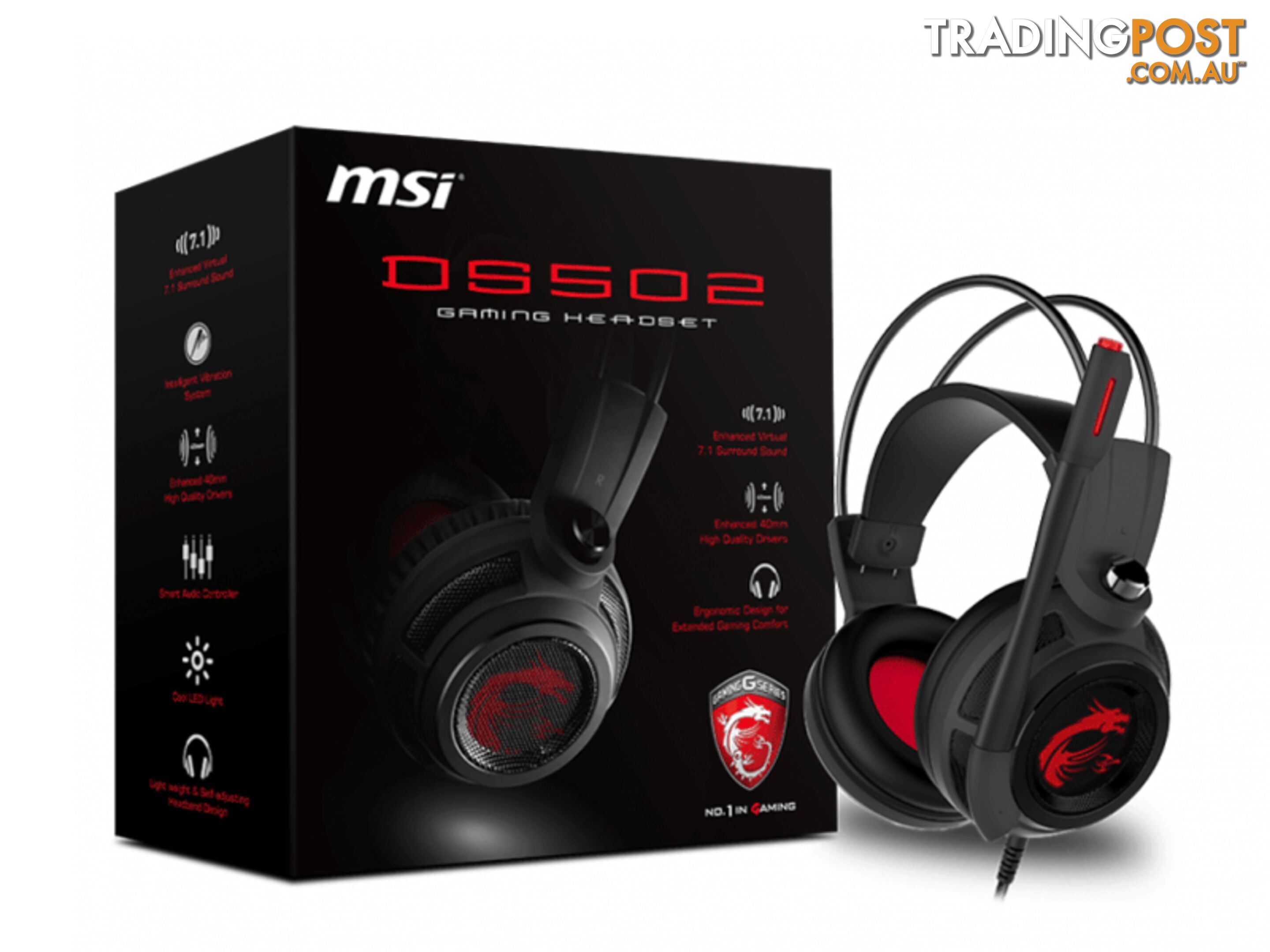 MSI DS502 S37-2100910-SV1 GAMING HEADSET