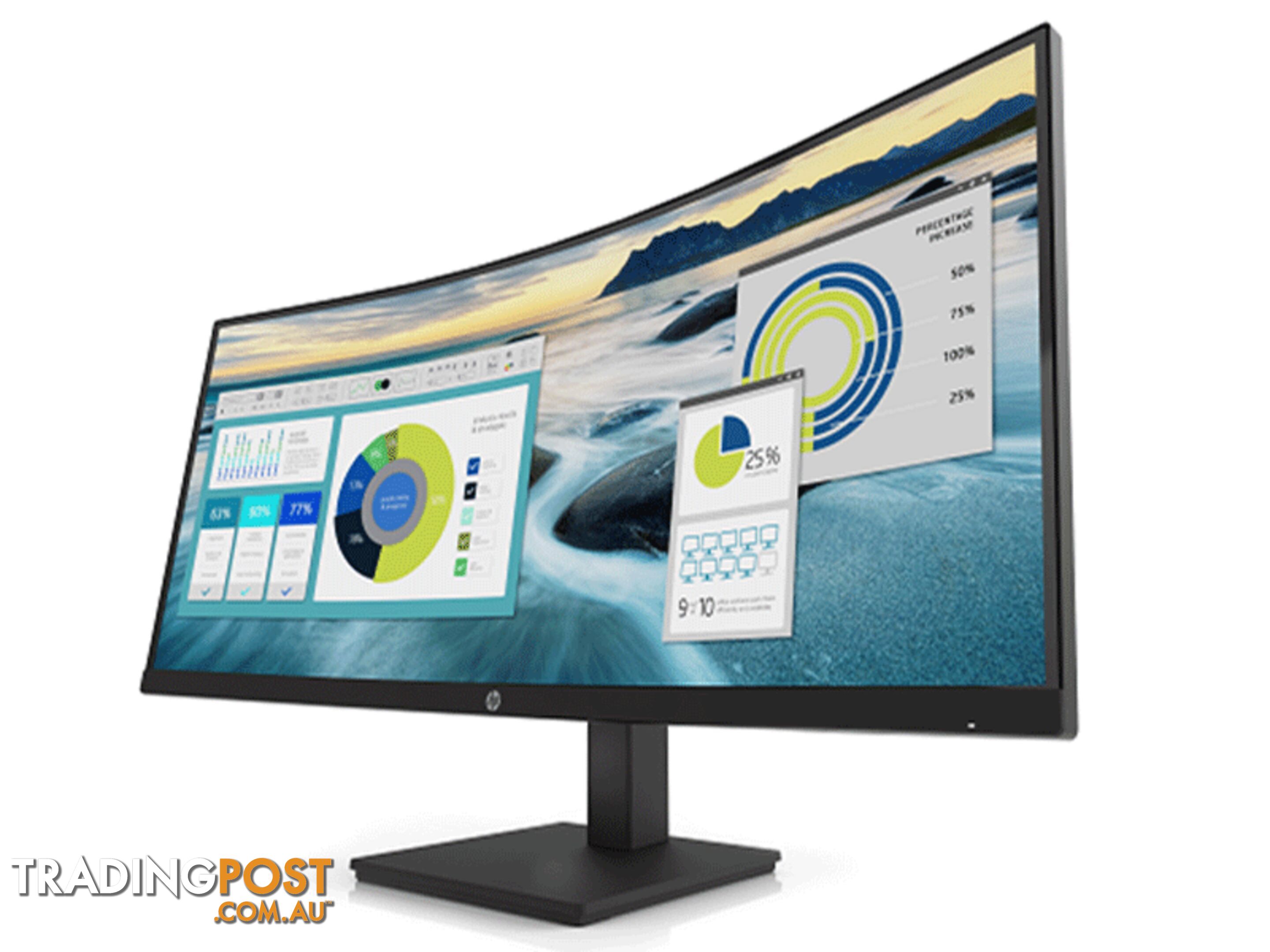 HP P34HC G4, 34" 21Y56AA WQHD CURVED MONITOR Free Shipping In Australia