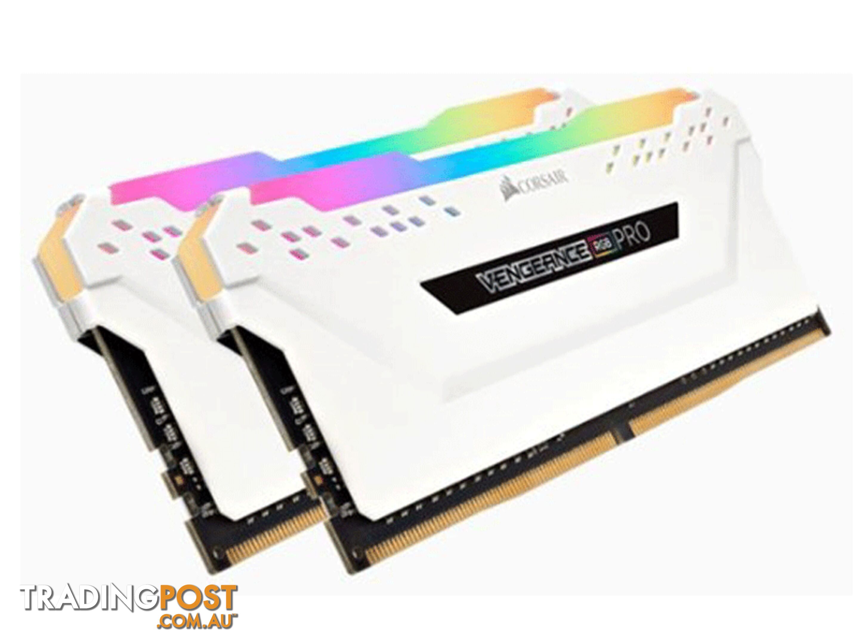 16GB (2x8GB) Corsair CMW16GX4M2C3200C16W Vengeance RGB PRO DRAM