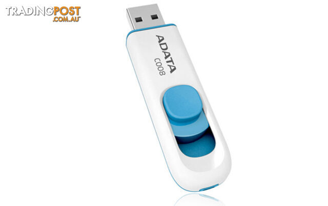 32GB ADATA C008 WHITE FLASH DRIVE USB 2.0