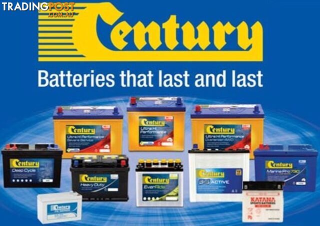 CENTURY BATTERIES QUALITY AUSTRALIAN MADE UP TO 36 MONTHS NATIONWIDE WARRANTY
