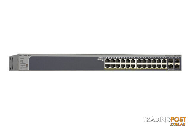 Netgear GS728TP-200AJS 24 Port 190W Gigabit POE+Ethernet Smart Managed Port Switch - Netgear - 606449131635 - GS728TP-200AJS