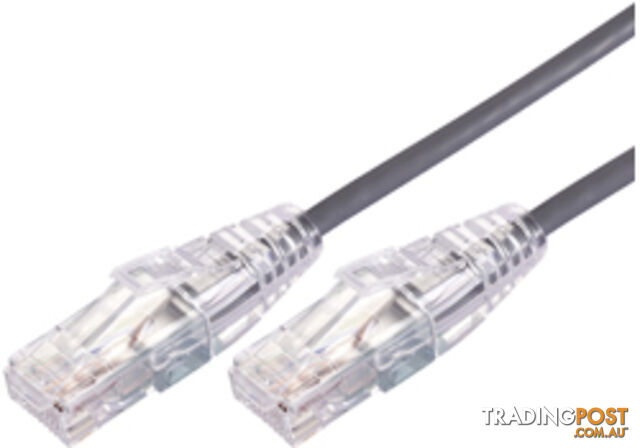 Comsol UTP-01-C6A-UT-GRY 1m RJ45 Cat 6A Ultra Thin Patch Cable - Grey - Comsol -...