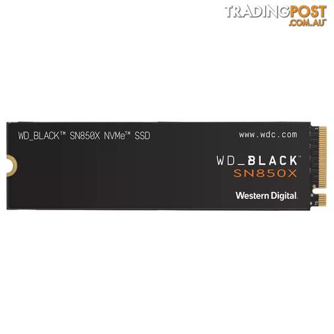WD WDS200T2X0E Black SN850X 2TB Gen4 NVMe M.2 SSD No Heatsink - WD - 718037891408 - WDS200T2X0E