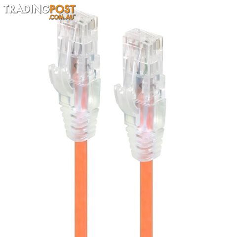 Alogic C6S-0.30ORN 0.30m Orange Ultra Slim Cat6 Network Cable UTP 28AWG - Alogic - 9350784011459 - C6S-0.30ORN