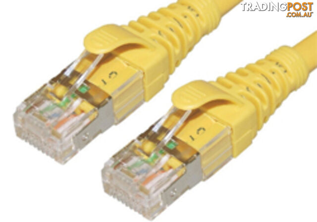 Comsol STP-03-C6A-YEL 3M 10GbE Cat 6A S/FTP Shielded Patch Cable - Yellow -...