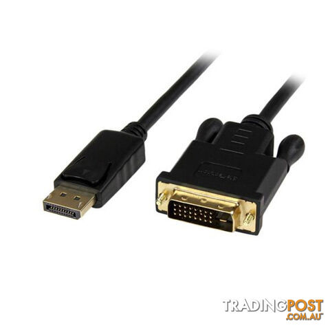 StarTech DP2DVIMM6BS 6 ft DisplayPort to DVI Converter Cable - StarTech - 065030854917 - DP2DVIMM6BS