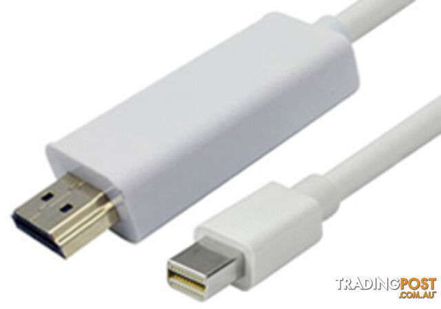 Comsol MD-HDMI-010 1M Mini DisplayPort Male to HDMI Male Cable - Comsol - 9332902016393 - MD-HDMI-010