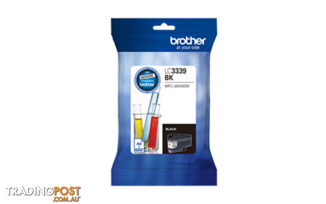 Brother LC-3339XLBK BLACK INK CARTRIDGE TO SUIT MFC-J5945DW - UP TO 6000 PAGES - Brother - 4977766793865 - LC-3339XLBK