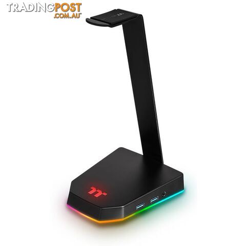 Thermaltake GEA-TTP-THSBLK-06 E1 RGB Gaming Headset Stand with 2 x USB3.0 Hub & Audio Port - Thermaltake - 841163070741 - GEA-TTP-THSBLK-06