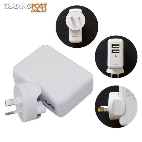 Astrotek AT-USB-PWR-2 USB Travel Wall Charger Power Adapter AU Plug White - Astrotek - 9320301002536 - AT-USB-PWR-2