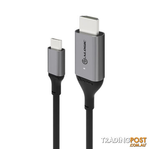 Alogic ULCHD01-SGR 1m Ultra USB-C (Male) to HDMI (Male) Cable - 4K @60Hz - Alogic - 9350784016249 - ULCHD01-SGR