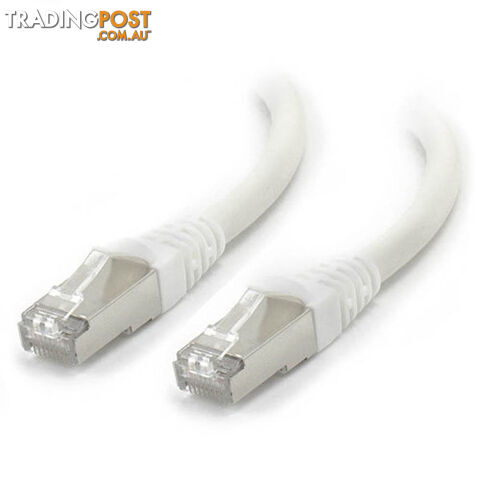 Alogic C6A-03-WHITE-SH 3m White 10GbE Shielded CAT6A LSZH Network - Alogic -...