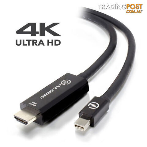 ALOGIC MDP-HD4K-02-ACTV ACTIVE 2m Mini DisplayPort to HDMI Cable Male to Male -...